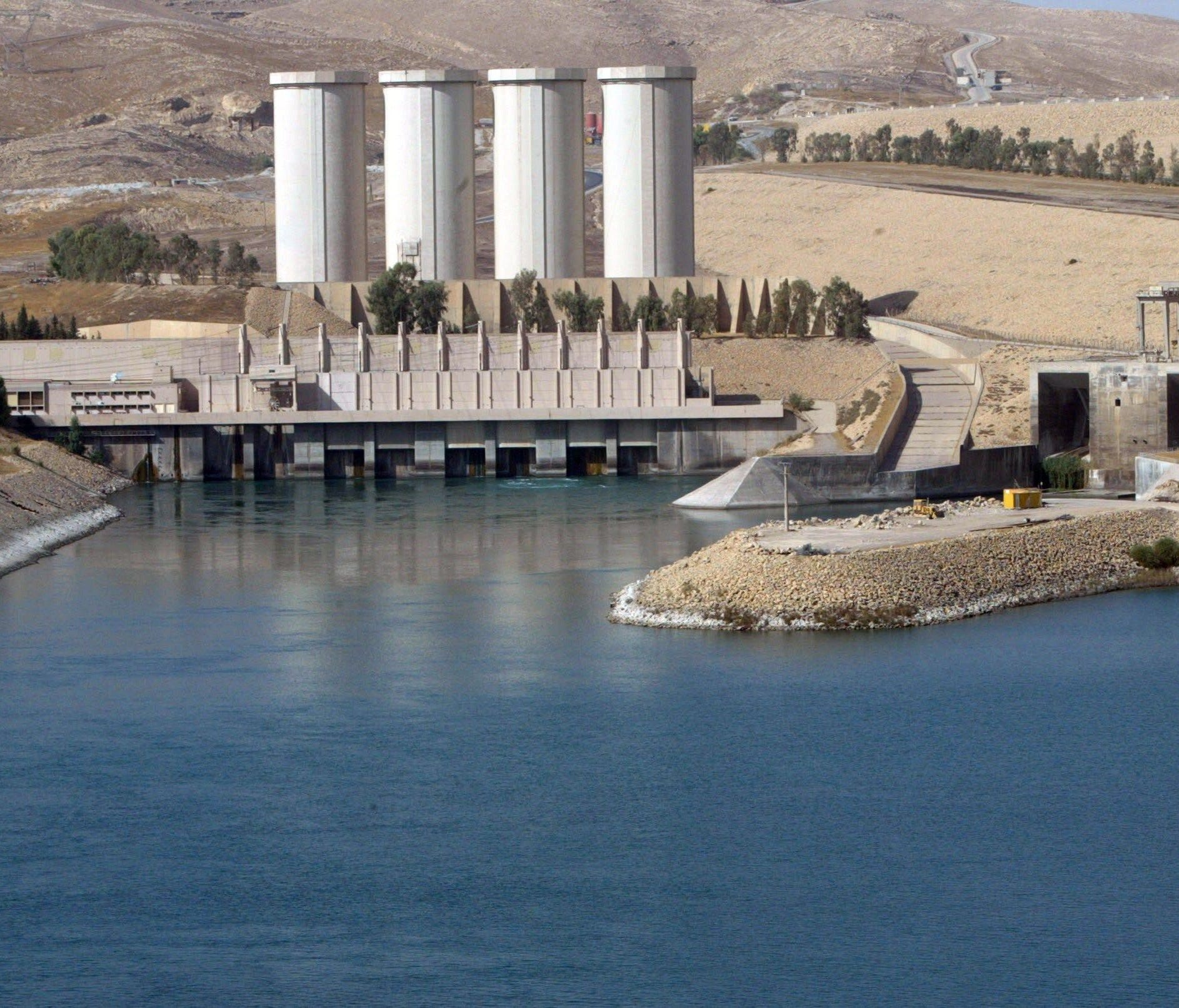A general view shows the Mosul dam on the Tigris River on Oct. 31, 2007.