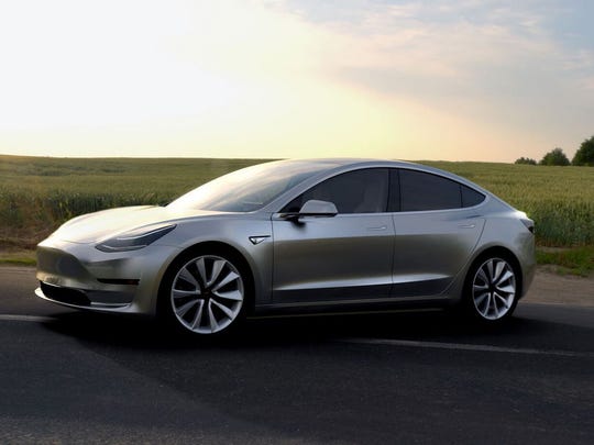 The Tesla Model 3.