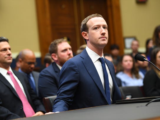 Facebook CEO Mark Zuckerberg arrives to testify before