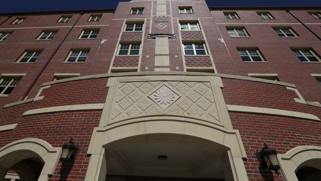 The outside of Magnolia Hall, one of two new living areas coming on line this month at FSU.