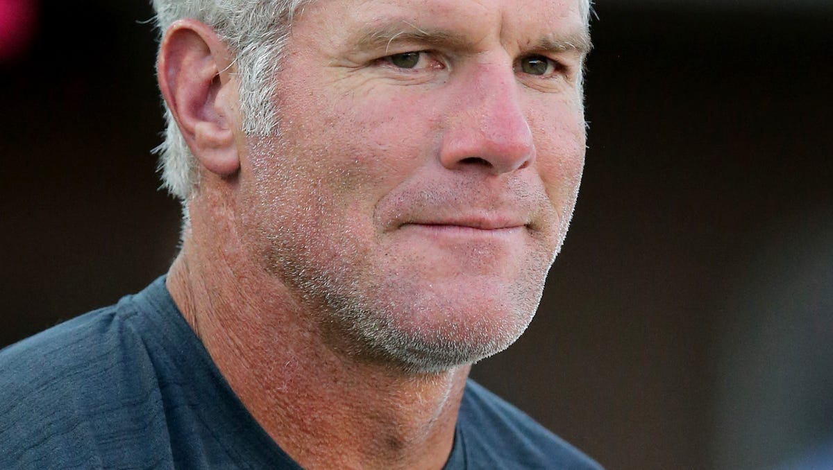 Oct 1, 2016; Hattiesburg, MS, USA; Former NFL and Southern Miss Golden Eagles quarterback Brett Favre attends the game between the Southern Miss Golden Eagles and the Rice Owls at M.M. Roberts Stadium.