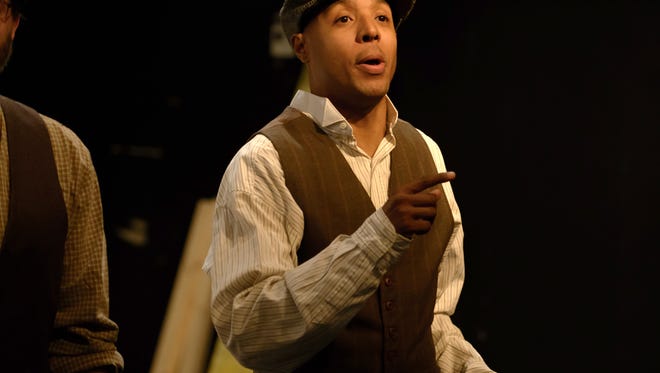 James King performs during a dress rehearsal of "The Christmas Schooner" at What A Do Theatre in Battle Creek.