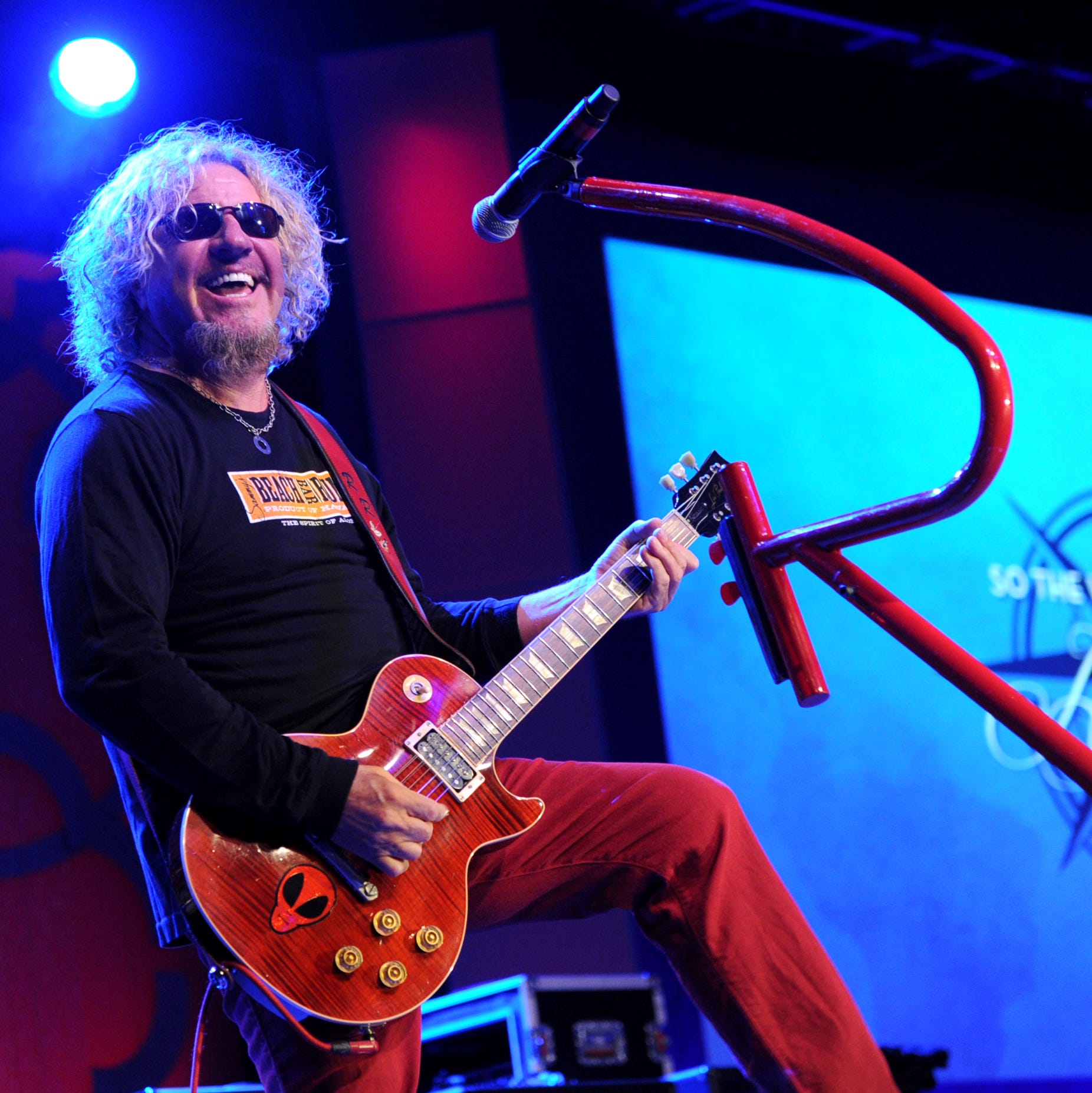 Musician Sammy Hagar performs at the Starkey Hearing Foundation's "So the World May Hear" Awards Gala.