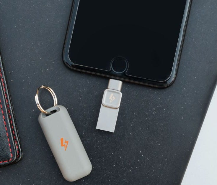 Kingston's Bolt (from $59) is an accessory that expands the storage of your iPhone, and helps to back up images and videos.