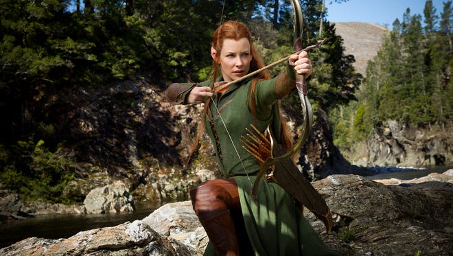 Evangeline Lilly in a scene from 'The Hobbit: The Desolation of Smaug.'