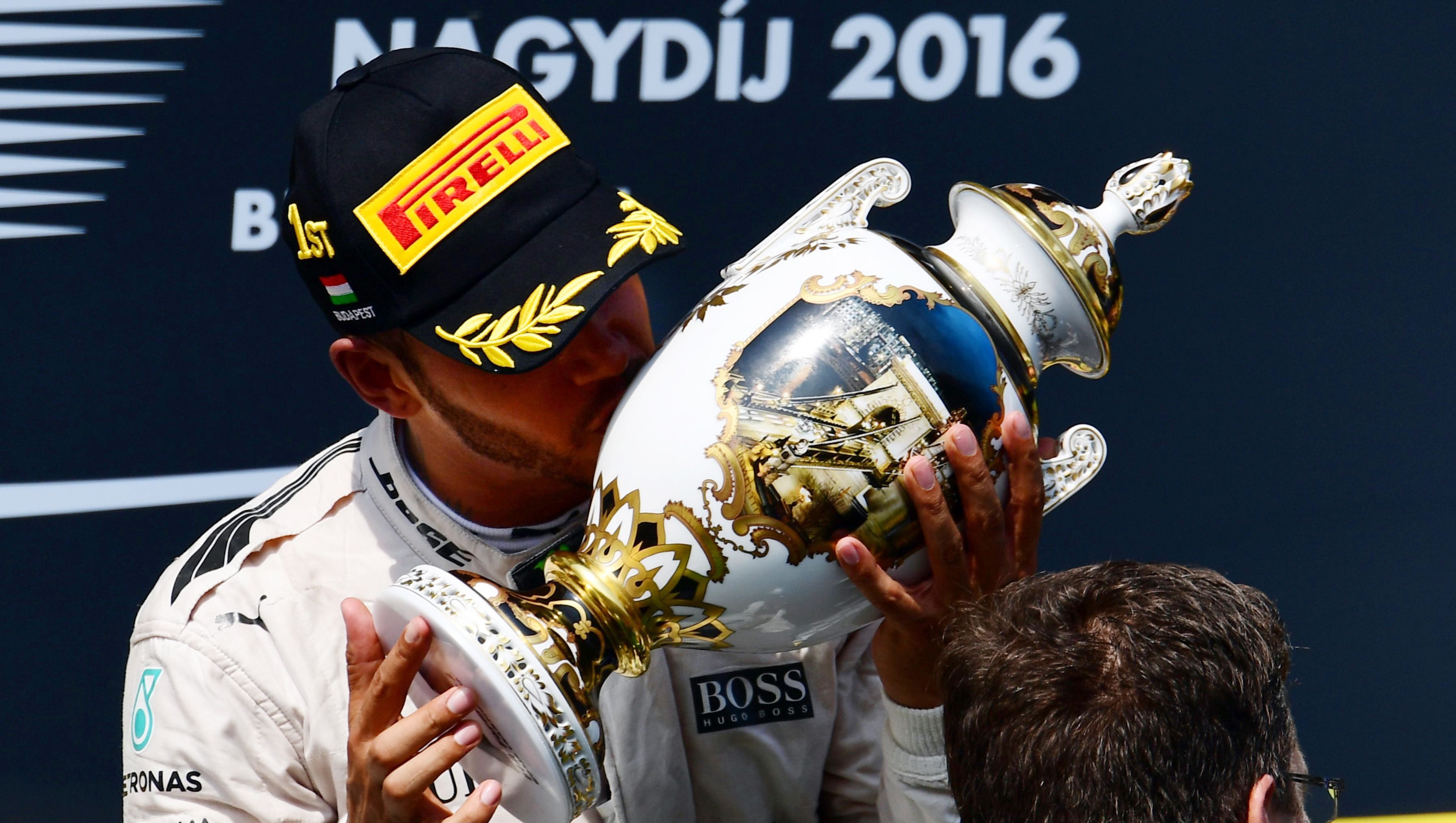 Lewis Hamilton Wins Hungarian Grand Prix Takes Lead From Nico Rosberg