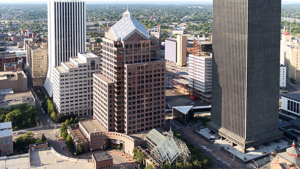 Legacy Tower new name for Bausch + Lomb building