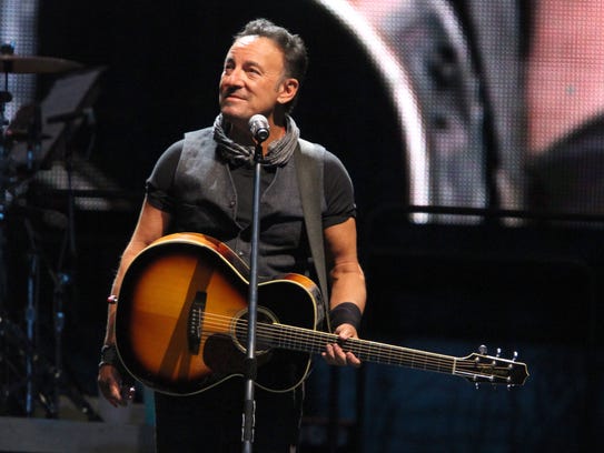 Bruce Springsteen takes the stage with the E Street