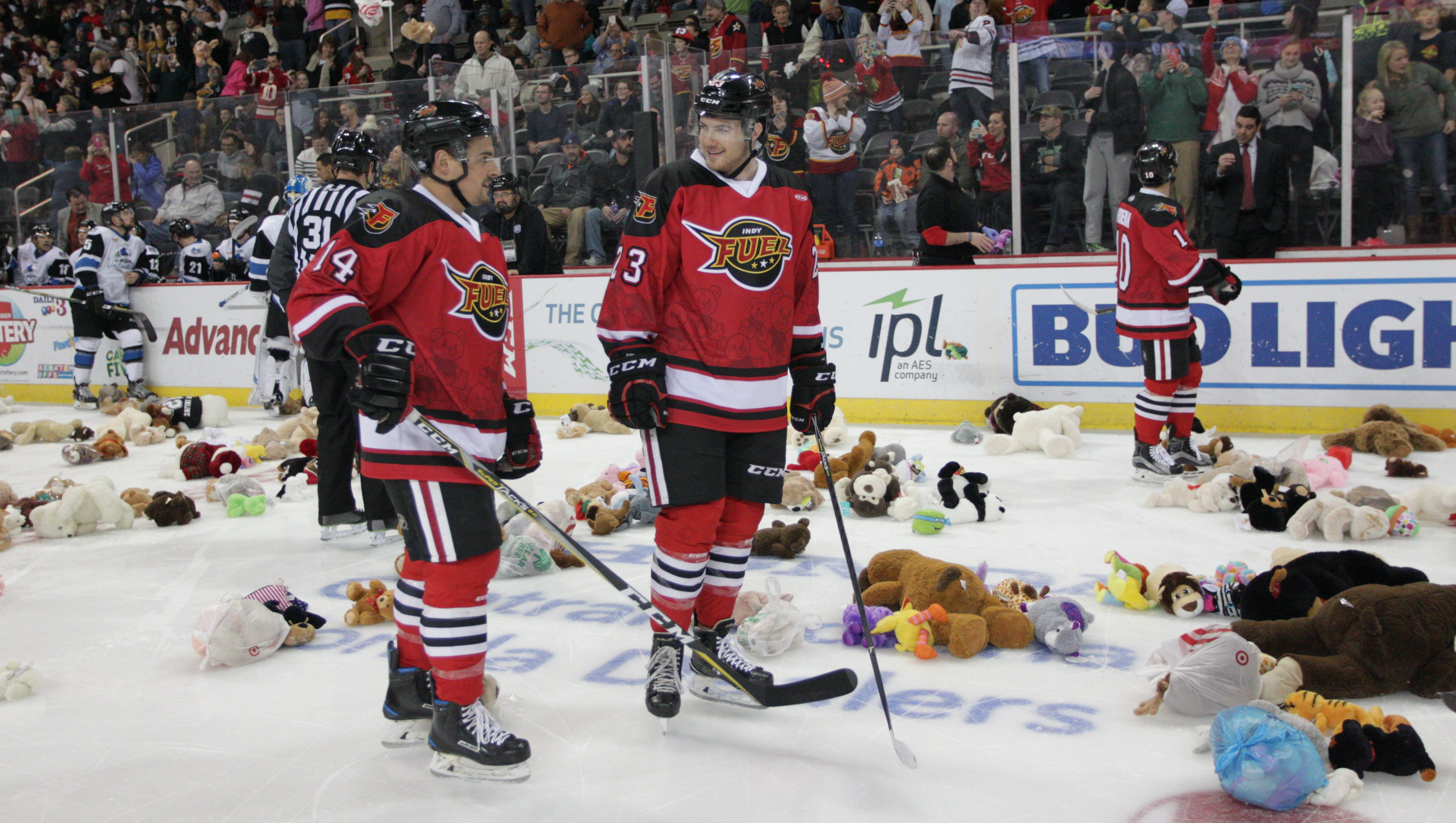 Indy Fuel hosts Teddy Bear Toss to support families in need
