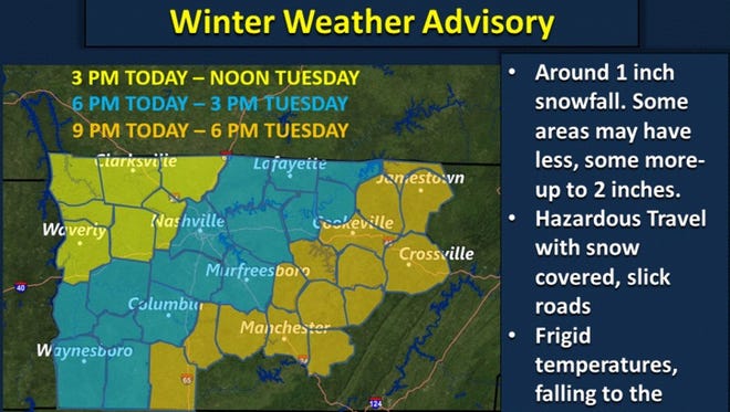 Winter weather advisory