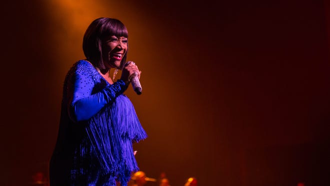 Patti LaBelle performs at the Riverside Theater on Saturday January 16, 2016. The 78-year-old R&B legend's return to the Riverside Saturday for a Christmas concert ended barely two songs in after a bomb threat prompted security to escort LaBelle from the stage and the audience to evacuate the theater.
