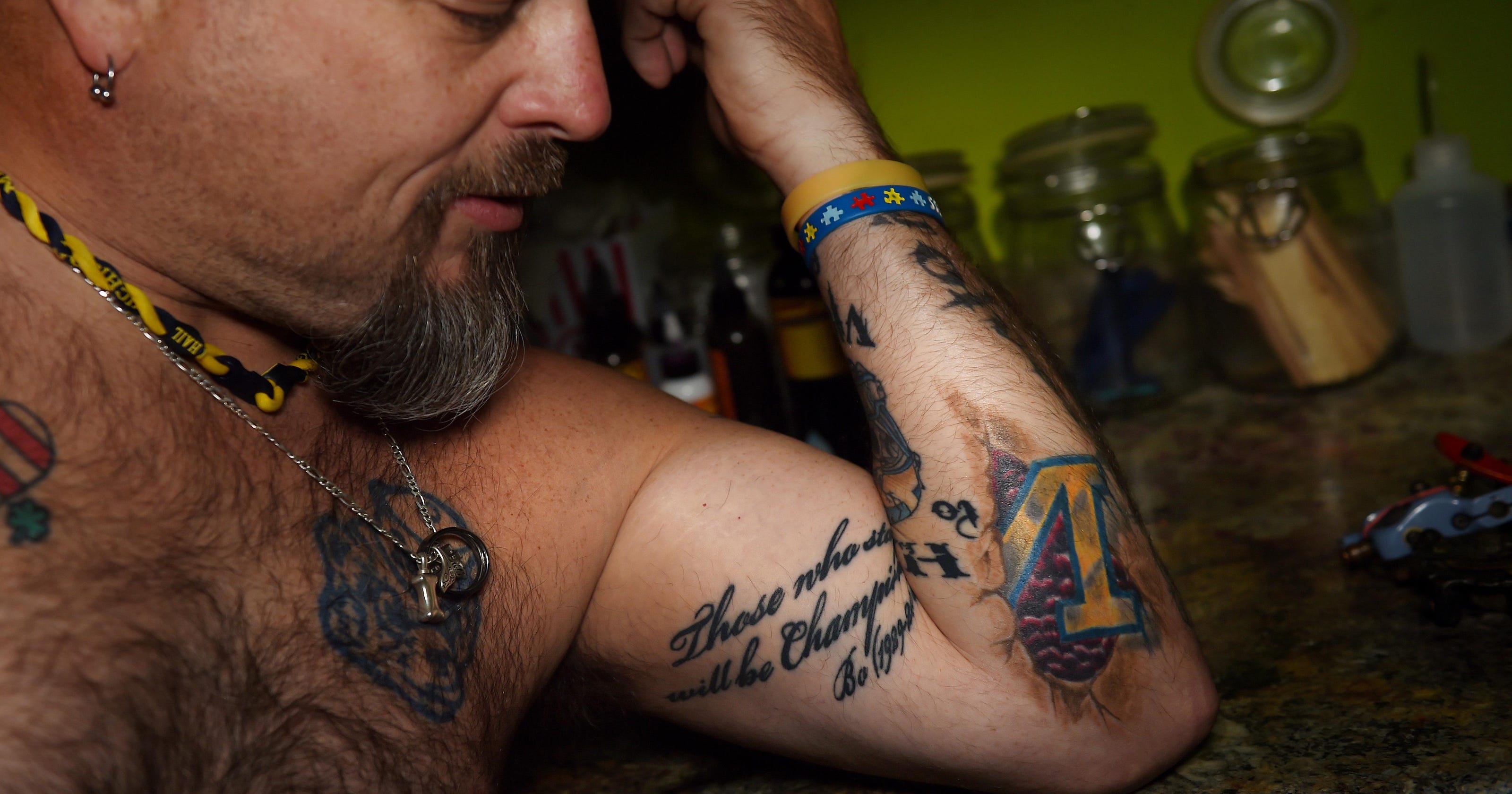 Michigan Fan Inked With 12 Wolverines Themed Tattoos