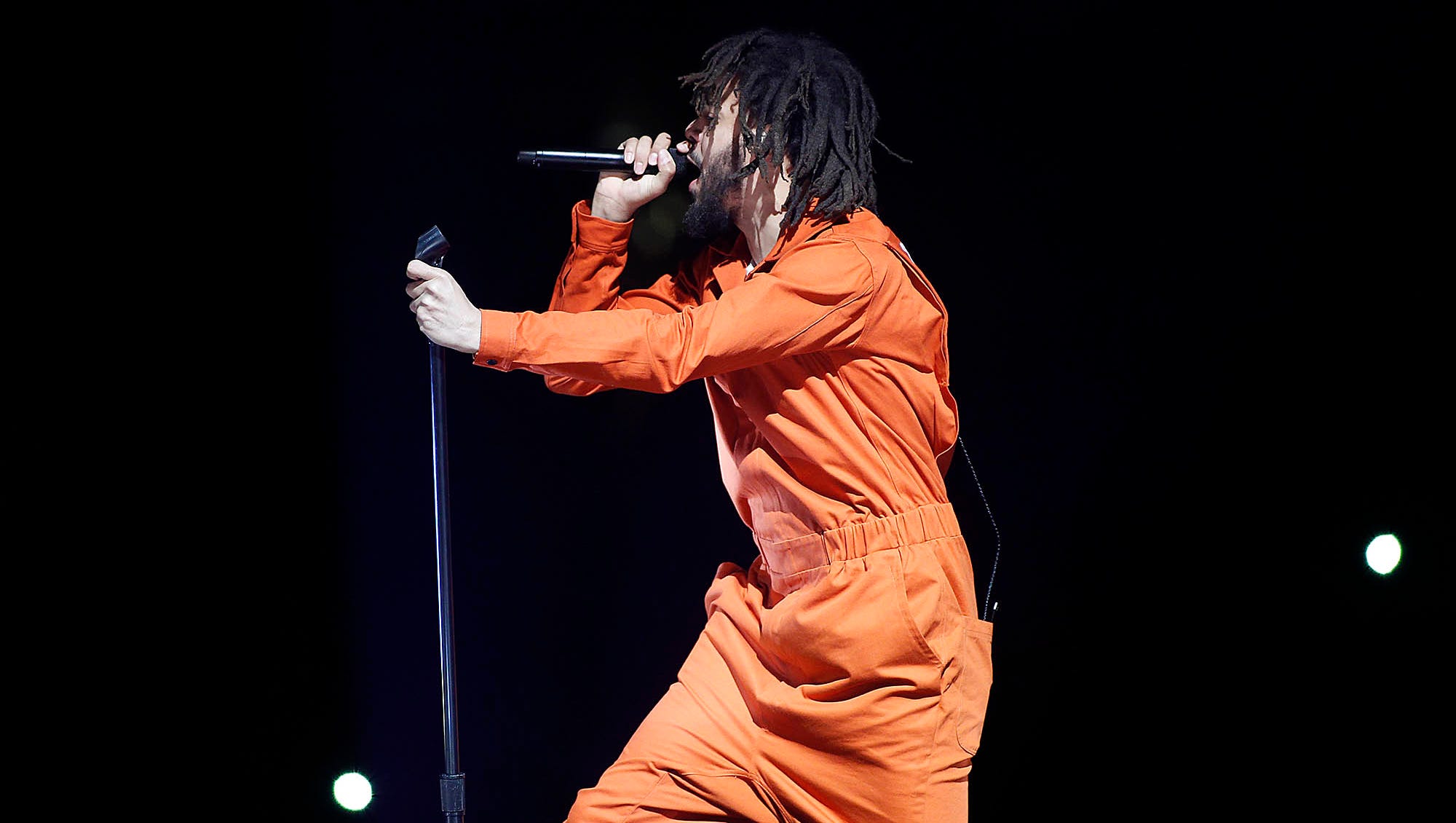 J. Cole performs during his 4 Your Eyez Only World Tour at Talking Stick Resort Arena in Phoenix on Thursday, July, 6, 2017. (Ralph Freso/ Special for azcentral)