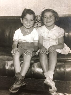 Sister Grace Miller (right) and her twin brother, Neil, as children.