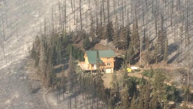 Courtesy photo
This photo from the Beaver Creek Fire shows how close the fire came to a home northwest of Walden on July 30.
This photo from the Beaver Creek Fire shows how close the fire came to a home northwest of Walden, Colorado, on July 30, 2016.
