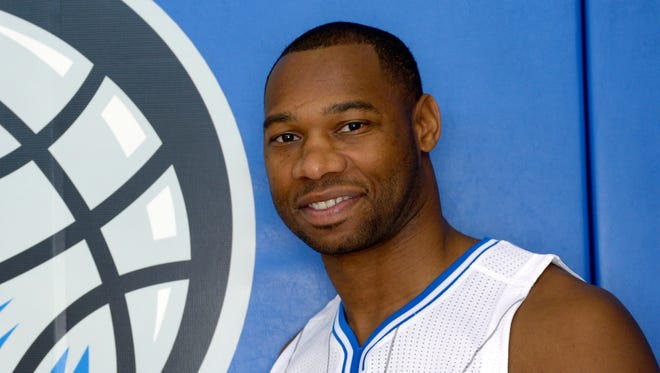 Orlando Magic guard Willie Green poses at media day on Sept. 29, 2014.