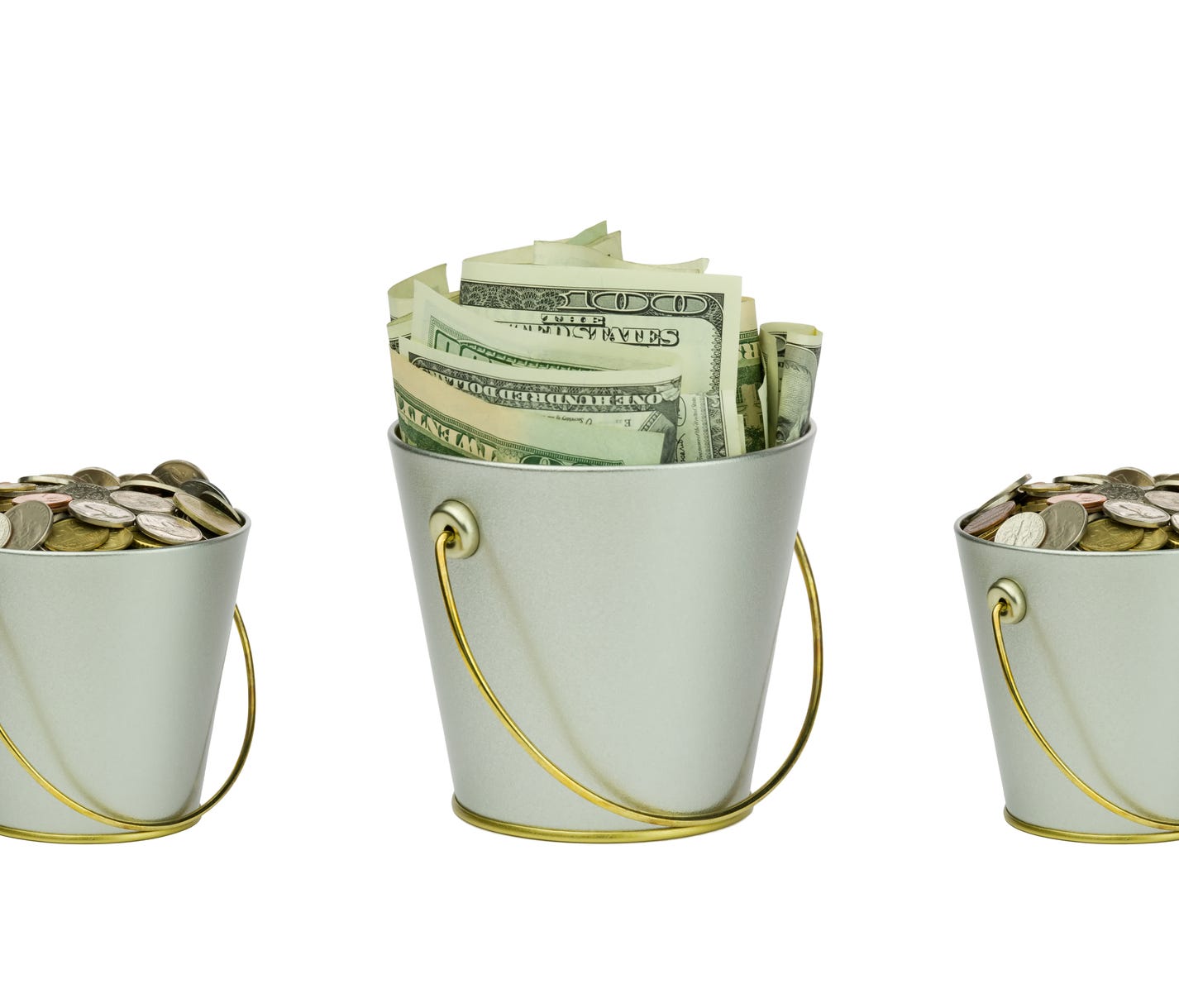 The money you decide to set aside has to flow into three distinct buckets.