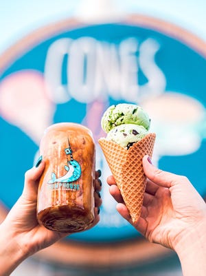 Pumphouse Coffee Roasters and Coral Cones are teaming up at a new cafe in Jupiter's Inlet Village called Cones and Coffee.