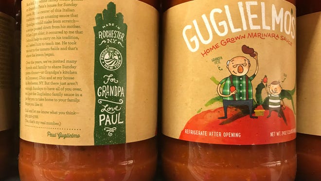 Jars of Guglielmo's Sauce, based in Rochester, bear the Pride of New York label.