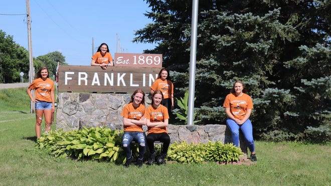 The 2020 Miss Franklin candidates are Ashley Mitlying (front left), Nicole Mitlying, Emma Bucholz, Megan Sandgren (back left), Emma Sullivan and Tiffany Robertson. The event is being held this Friday (July 24) at the community center.