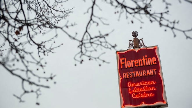 The neon sign for Florentine Restaurant as seen on Dec. 15, 2016, the day before the Broad Street landmark closed. The Italian restaurant is returning in a ghost kitchen format.