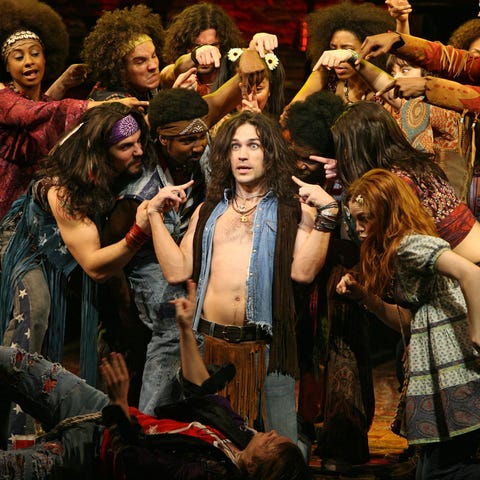 The musical "Hair" returned to Broadway for a...