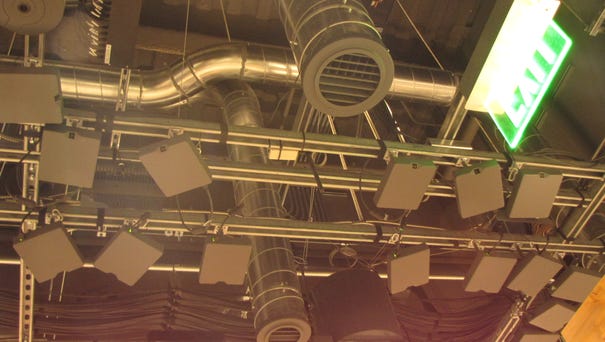 Cameras in the ceiling at the Amazon Go...