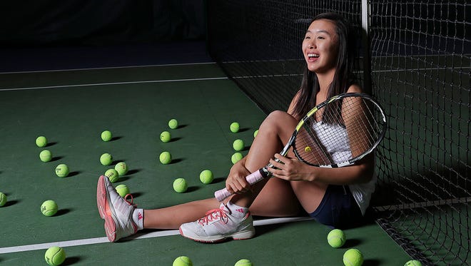 Isabelle Lee, freshman tennis player at Bay Port High School, is the 2016 Press-Gazette Media Girls Tennis Player of the Year.