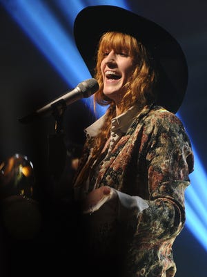 Florence Welch of Florence + the Machine performs on June 3, 2015, in New York. The British band starts a North American tour in Nashville on Friday.