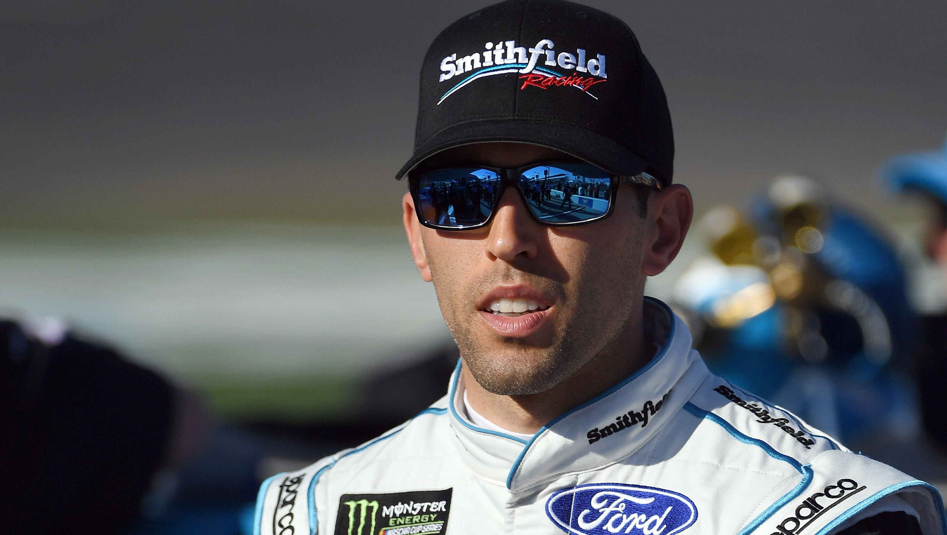NASCAR driver Aric Almirola airlifted to hospital after fiery crash at