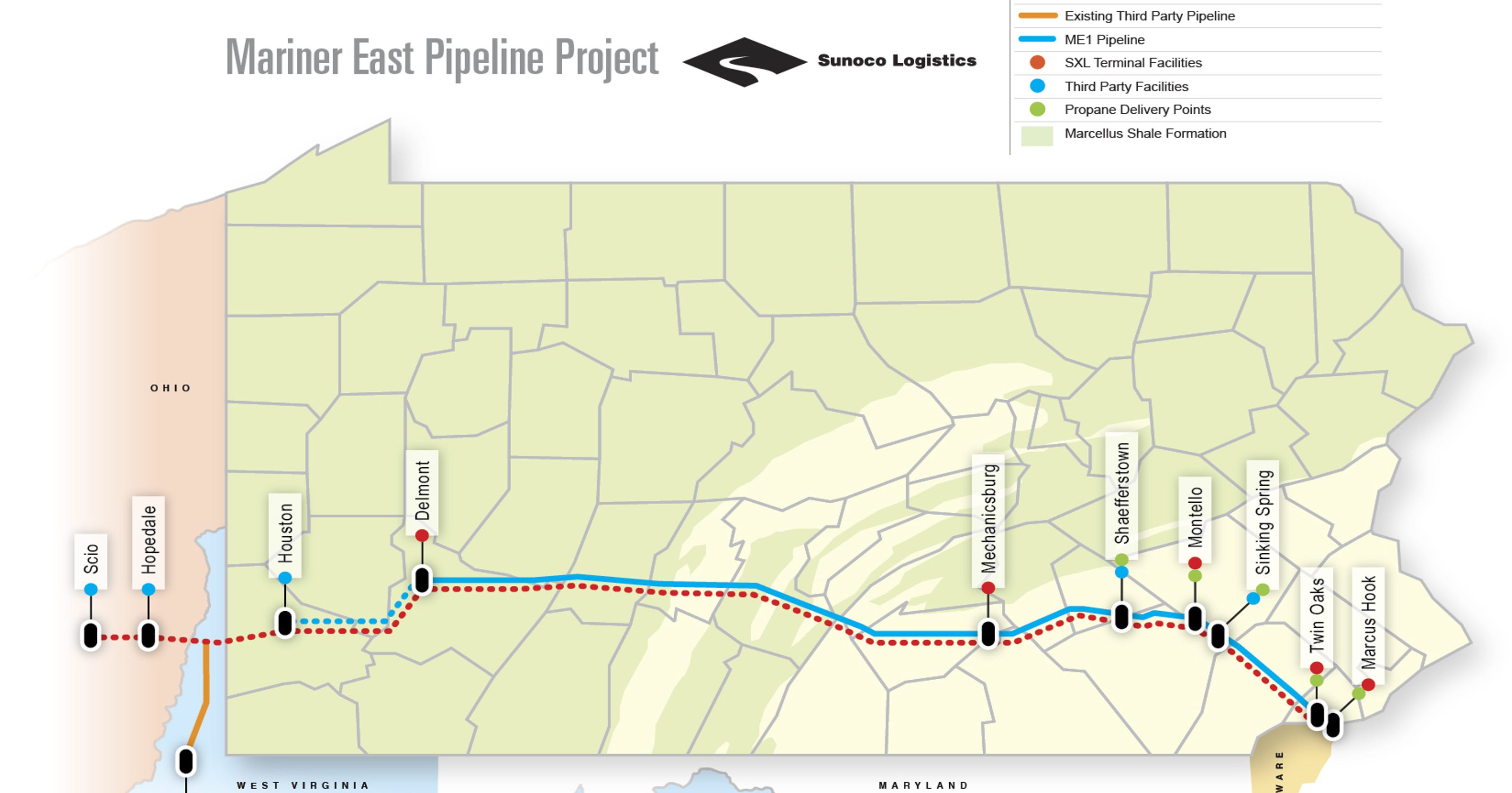 Sunoco Logistics Way cleared for Southern Pa. pipeline