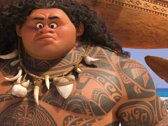Maui (voice of Dwayne Johnson) may be a demigod —but