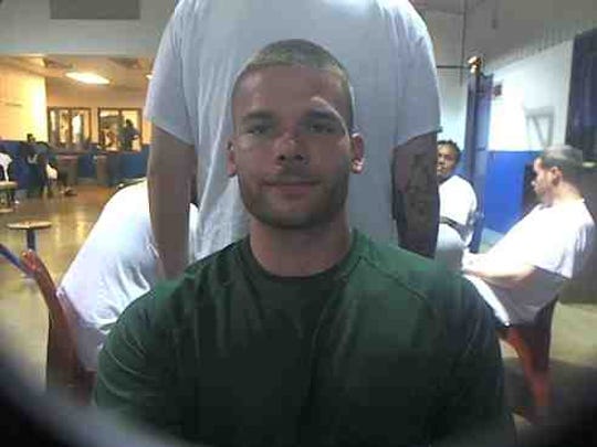Joshua Estes in a photo taken at North Central Correctional
