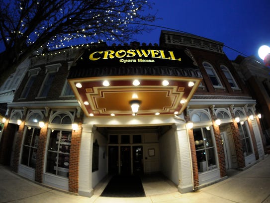 The exterior of the Croswell Opera House in downtown