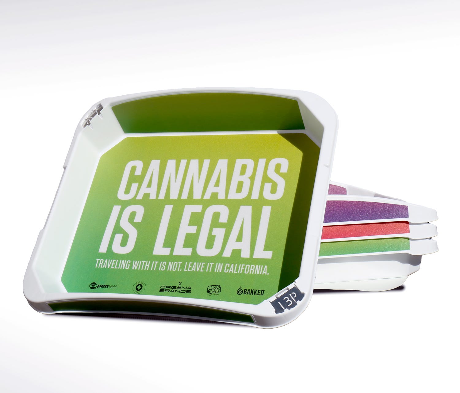 To alert fliers to the rules about traveling with recreational pot purchased legally in California — and to advertise their cannabis company — in November, Organa Brands ran an ad in the bottom of the bins at the security checkpoints at Ontario Inter