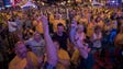 Fans cheer during Game 4 in the Stanley Cup Final at