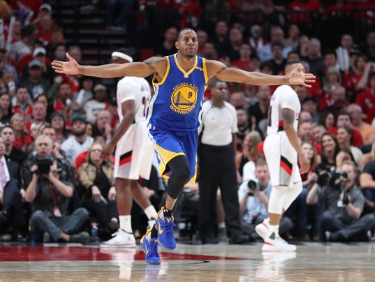 NBA: Playoffs-Golden State Warriors at Portland Trail Blazers