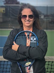 Abilene High tennis coach Stacy Bryan