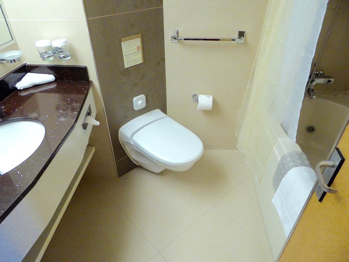 Neptune Suite bathrooms have a full tub combined with