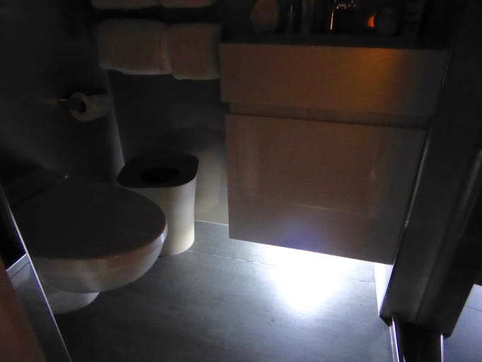 A nice feature about all suite and stateroom bathrooms