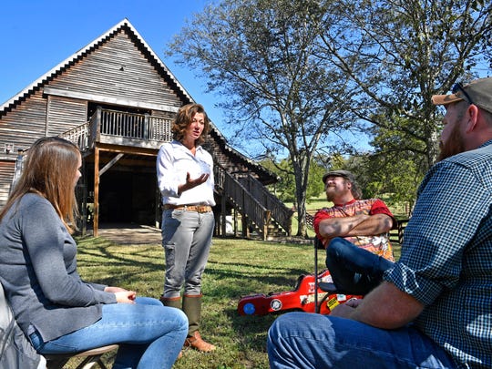 Amy Grant talks with veteran Danny Williams, as Bethany