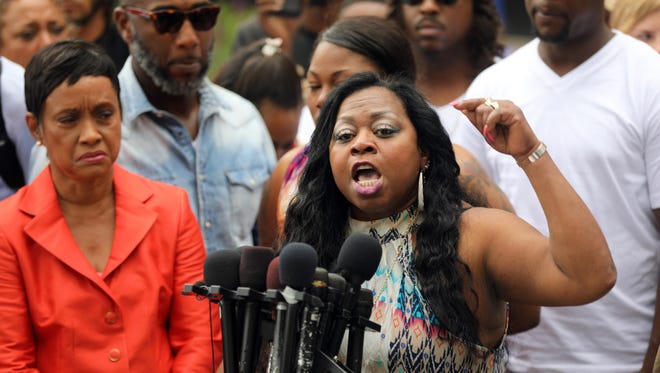 Valerie Castile, mother of Philando Castile, spoke with passion about her reaction to a not guity verdict for Officer Jeronimo Yanez at the Ramsey County Courthouse in St. Paul, Minn., on Friday.