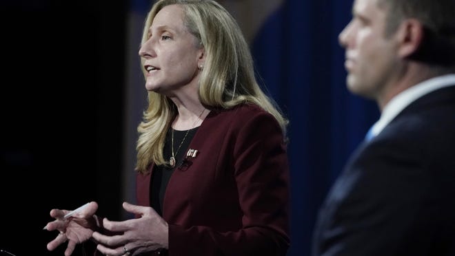 Rep. Abigail Spanberger, D-Va., left.