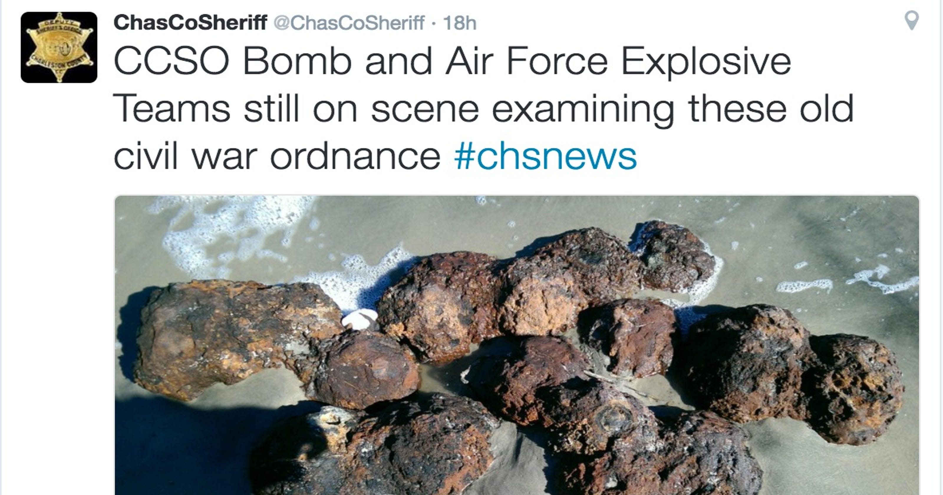 Bomb Squad Detonates Civil War Era Cannon Balls Unearthed