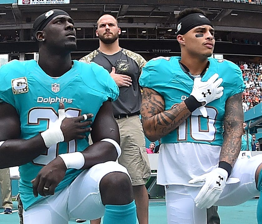 The Miami Dolphins could suspend players who protest during the national anthem up to four games.