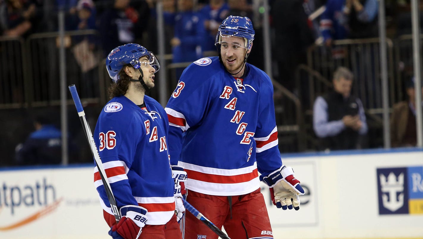 Rangers score at least five for fifth game in a row to beat Jets