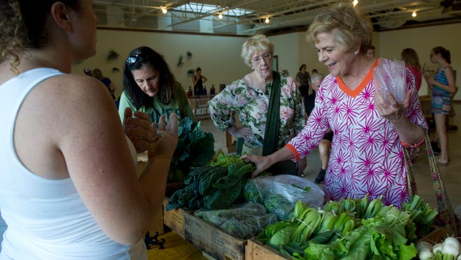 The Ground Floor Farm market in Stuart, hosted from 3 to 7 p.m. each Wednesday offers food harvested that day at the urban farm.