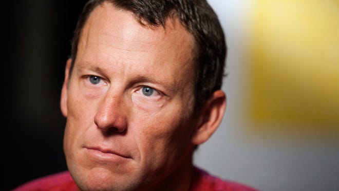 In this Feb. 15, 2011 file photo, Lance Armstrong pauses during an interview in Austin, Texas. It has been two years since Armstrong confessed to Oprah Winfrey that he had cheated for years to win the Tour de France. Armstrong was stripped of his seven tour titles in 2011.