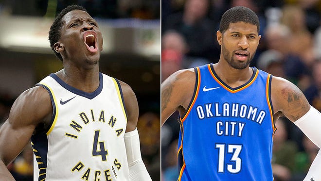 Victor Oaldipo is having a career year for the Pacers, while Paul George is still producing at a high level in OKC.
