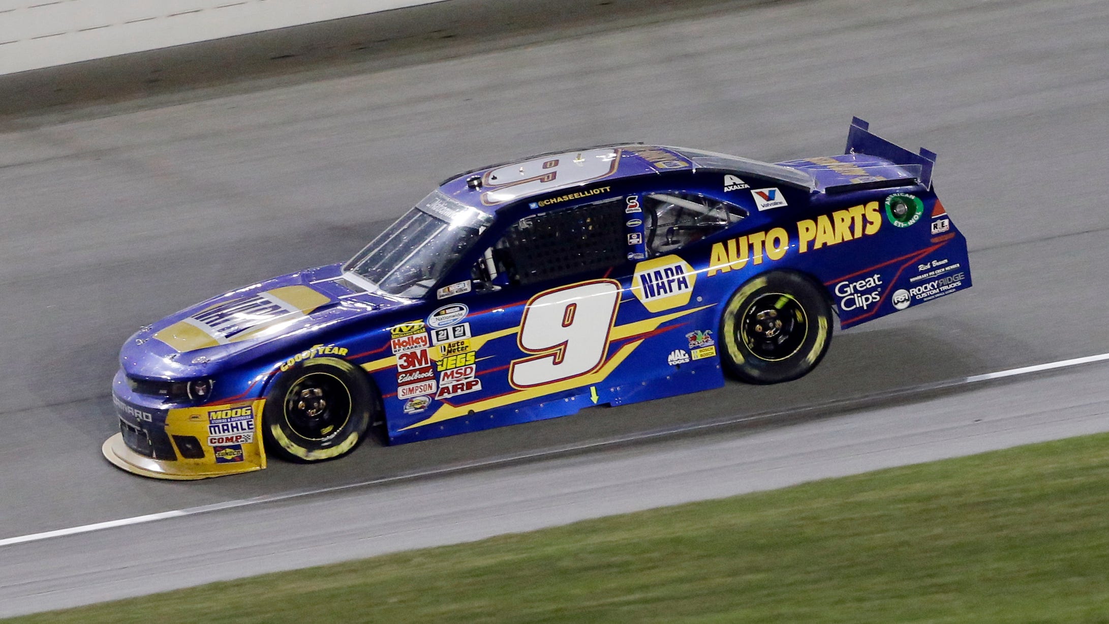 Auto racing: Elliott wins Nationwide race